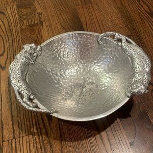 Arthur Court leopard bowl